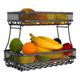 Estante De Almacenamiento De Malla Para Frutas. Cesta Rectan