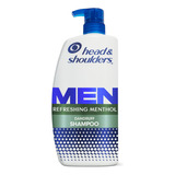  Champú Anticaspa Head And Shoulders Para Hombre, Mentol Refr