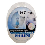 Lampara Philips H7 Con Reglamentaria Cristal Vision El Par