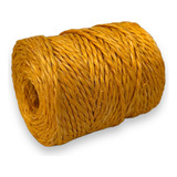 Barbante Fio De Sisal 2mm 250g 75 Metros - Cor Amarelo