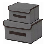 2 Caja De Almacenamiento De Ropa Con Tapa Plegable