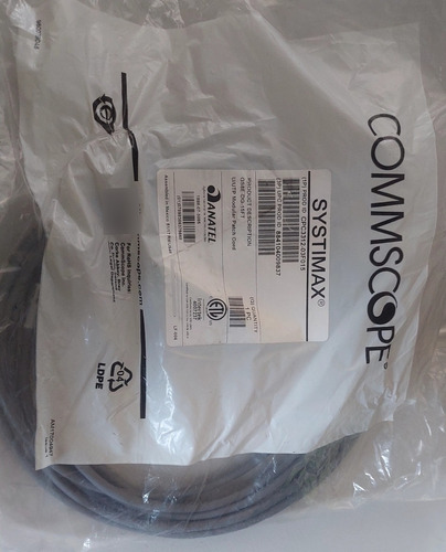 Lote De 10 Patch Cord Commscope Systimax Gris Cat6, 15ft New