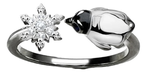 Anillo De Pingüino En Plata 925. Joyería Kawai.