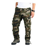 Pantalones De Trabajo De Combate Para Hombre, Camuflado