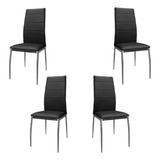 Sillas Comedor Tapizadas Mica X4 - Desillas Estructura De La Silla Tapizado Negro