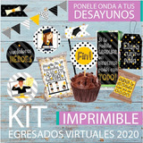 Kit Imprimible Desayuno Egresados 2021 Secundaria Primaria