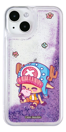 Funda Celular Para iPhone One Piece Tony Chopper Glitter Liq