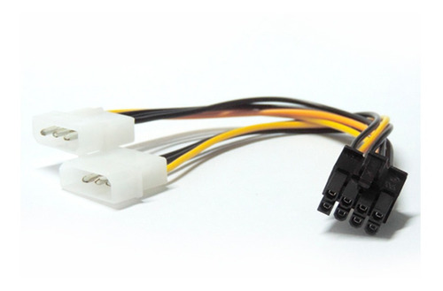 Cable En Y Power Alimentacion 2 X 5 1/4 M / 8 H Placas Video