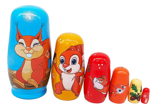 6x Muñecas Matryoshka, Muñecas Rusas Anidadas, Lindos