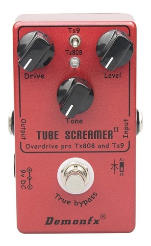 Pedal Demonfx Tube Screamer 2 Overdrive Ts808 Ts9