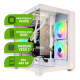 Pc Gamer  Amd Ryzen 5 4600g Memória 16gb Ssd 480gb Branco