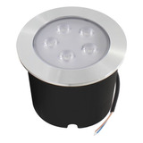 Balizador Spot Led Chão Piso Jardim 5w Embutir Luz Quente