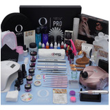 Paquete Qbexa Pro Kit Organic Nails, Point Gel, Uv Led, Acc.