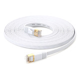 Cable De Red, Cable Blanco, Conexión Lan, 20 M, Internet