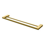 Porta Toalha Duplo Quadr Gold Dourado Fosco Dv450 Horus Fani