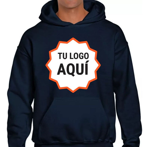 Buzo Canguro Estampado Tu Logo Frase Personalizado Imagen