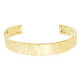 Choker Kristy Metal Amassado Folheada A Ouro 18k Piuka 