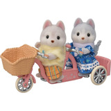 Calico Critters Husky Brother & Sister's Tándem - Conjunto