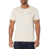 Playera Lacoste Manga Corta Monograma Casual Th1437-51 