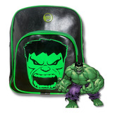 Mochila Infantil Hulk De Costas Pequena Escolar