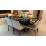 Mesa Jantar Retangular Em Mdf Laca Preto Brilho 110x70