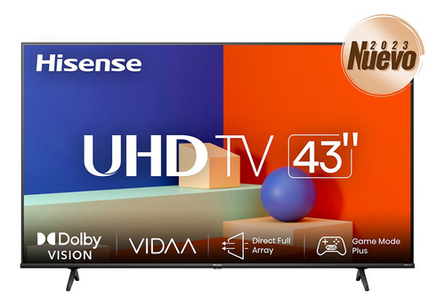 Smart Tv Led Hisense 43 Pantalla Vidaa Uhd 4k 43a6kv Hdr10