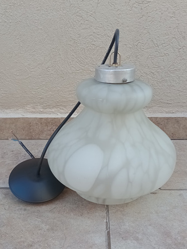 Lámpara Vintage De Vidrio Esmerilado, Incluye Foco! 