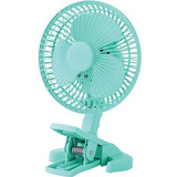 Ventilador De Clip Personal De 15 Cm De Diametro Azul Claro