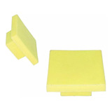 Tirador Manija Mueble Placard Infantil Cuadrado Amarillo