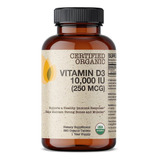 Vitamina D3 Organica 10,000iu 360 Capsulas Eg D114