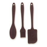 Espatula Pincel Cuchara Silicona Set