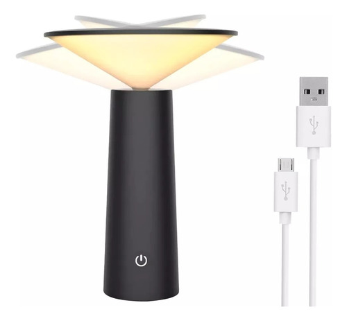 Lampara Velador Luz Led Bateria Escritorio Restaurante Mesa