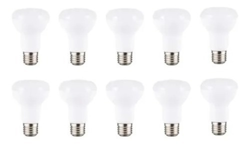 Pack 10 Ampolletas R63 Led 9w E27 Luz Cálida Sec