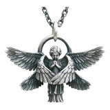Collar Accesorio Dije Ángel Alas Serafín Vintage Arcangel