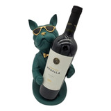 Figura Decorativa Bulldog  Perro Resina Sostenedor D/botella