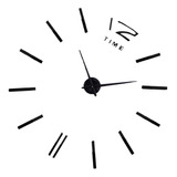 ' Reloj De Pared De Estilo De Espejo #time Negro