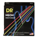 Cuerdas Bajo Eléctrico 5cdas 45/125 Neon Multi Dr Nmcb5-45 +