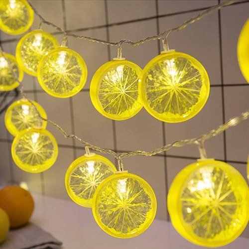 Led Fruit Lemon Slice String Lights Flashing String Lamp