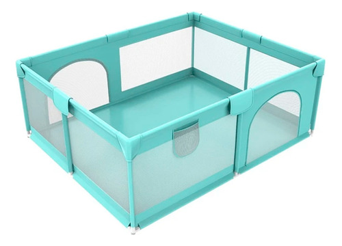 Corral De Seguridad Bebe 180 Cm Rectangular Celeste