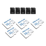 Juego De Tarjetas De Memoria De 5 Piezas, 32 Gb Blancas Con