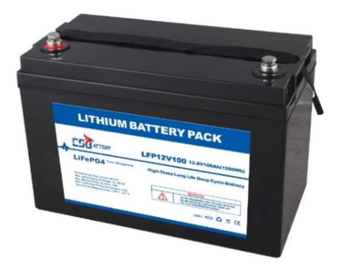 Bateria Solar De Litio De 12v 100ah Marca Cs Battery Lifepo4