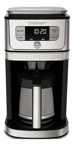 Cafetera Cuisinart Grind & Brew Dgb-800 Automática Negra Y Plateada De Filtro 120v