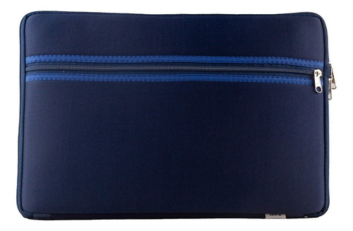 Funda Notebook Laptop 15.6 Azul Marino Neoprene Bolsillo Ext