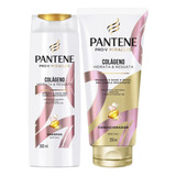 Kit Shampoo 300ml Condicionador 250ml Colágeno Pantene Pro-v