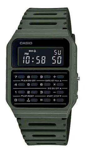 Relógio Unissex Casio Calculadora Verde Ca-53wf-3bdf-sc