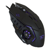 Mouse Gamer 3dfx Skirmish 6 Botones 4800dpi Usb Negro