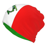 Lindo Gorro De Lana Multifunción Con Bandera De Italia, Gorr