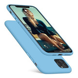 Funda Dtto Para iPhone 11 Pro Max Silicona Azul Cielo