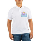 Royal Lion Golf Shirt Be Magical Happy Unicorn And Rainbow