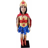 Disfraz Tipo Mujer Maravilla Niña Superheroes Supergirl 